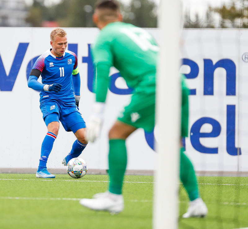 Myndaveisla frá sigri U21 á Lúxemborg í Víkinni