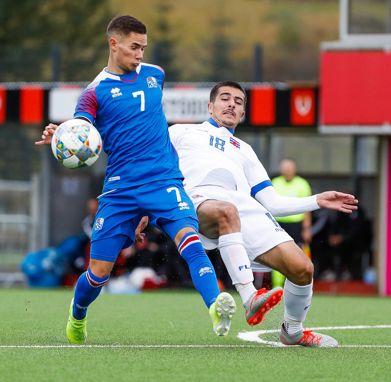 Myndaveisla frá sigri U21 á Lúxemborg í Víkinni