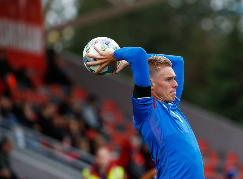 Myndaveisla frá sigri U21 á Lúxemborg í Víkinni