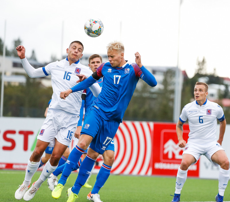 Myndaveisla frá sigri U21 á Lúxemborg í Víkinni