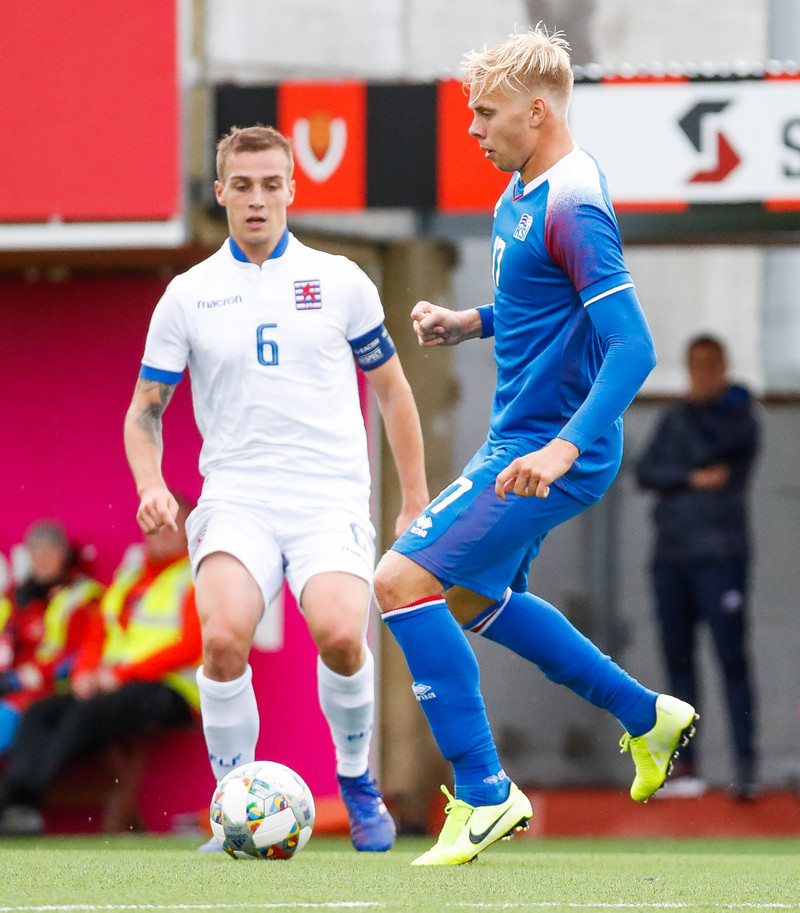 Myndaveisla frá sigri U21 á Lúxemborg í Víkinni