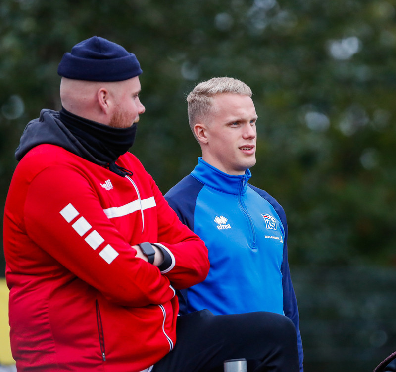 Myndaveisla frá sigri U21 á Lúxemborg í Víkinni