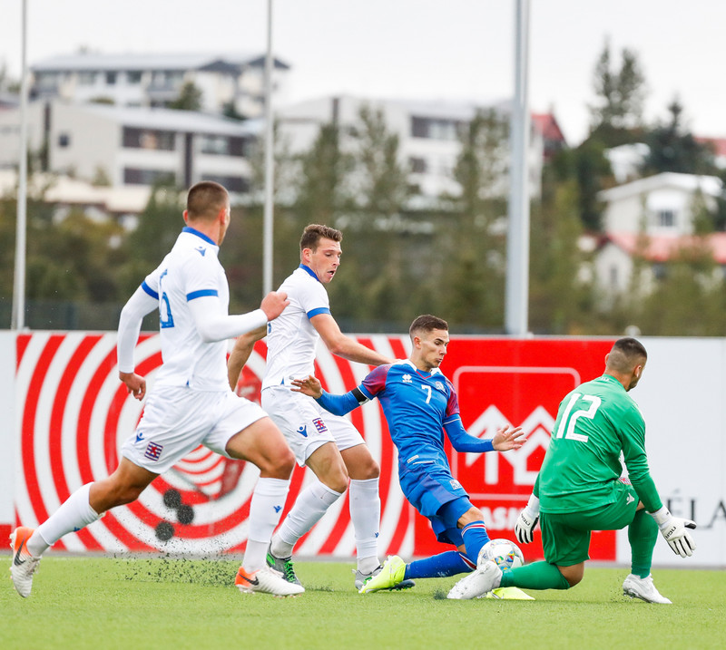 Myndaveisla frá sigri U21 á Lúxemborg í Víkinni