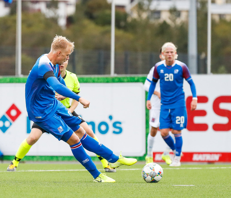 Myndaveisla frá sigri U21 á Lúxemborg í Víkinni