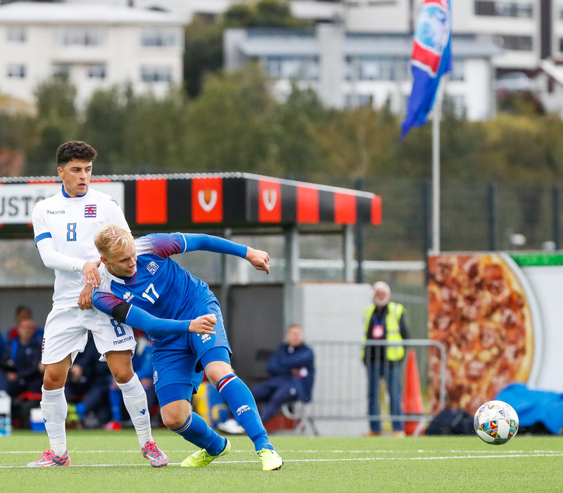 Myndaveisla frá sigri U21 á Lúxemborg í Víkinni