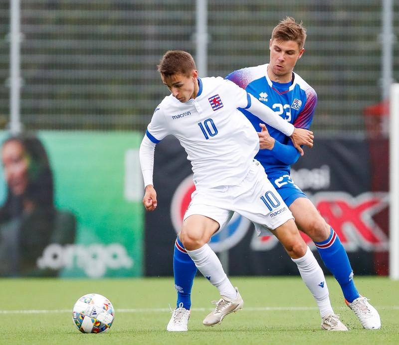 Myndaveisla frá sigri U21 á Lúxemborg í Víkinni