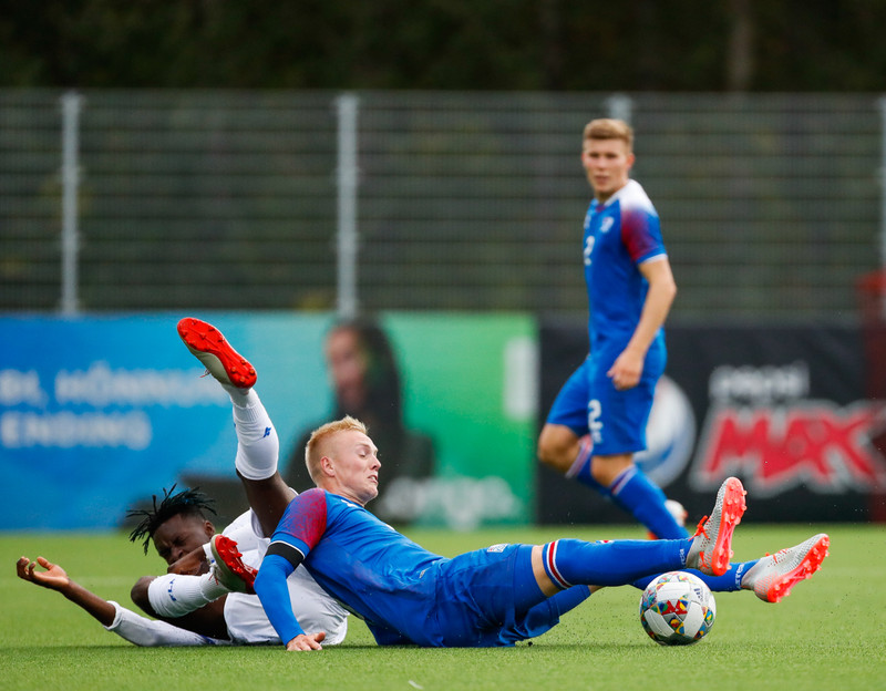 Myndaveisla frá sigri U21 á Lúxemborg í Víkinni