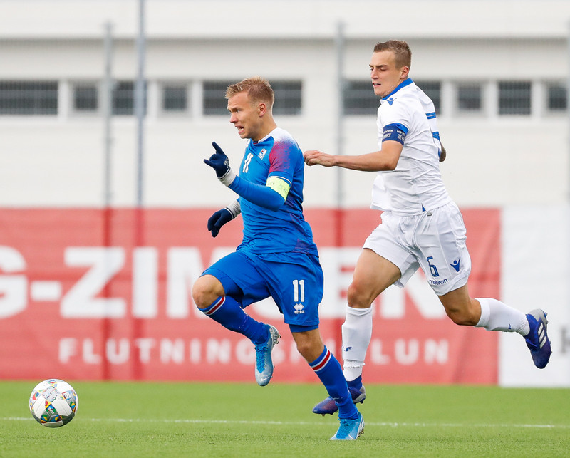 Myndaveisla frá sigri U21 á Lúxemborg í Víkinni