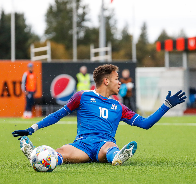 Myndaveisla frá sigri U21 á Lúxemborg í Víkinni