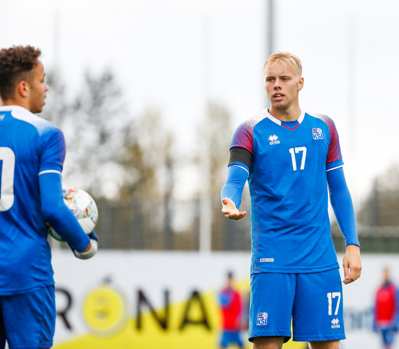 Myndaveisla frá sigri U21 á Lúxemborg í Víkinni