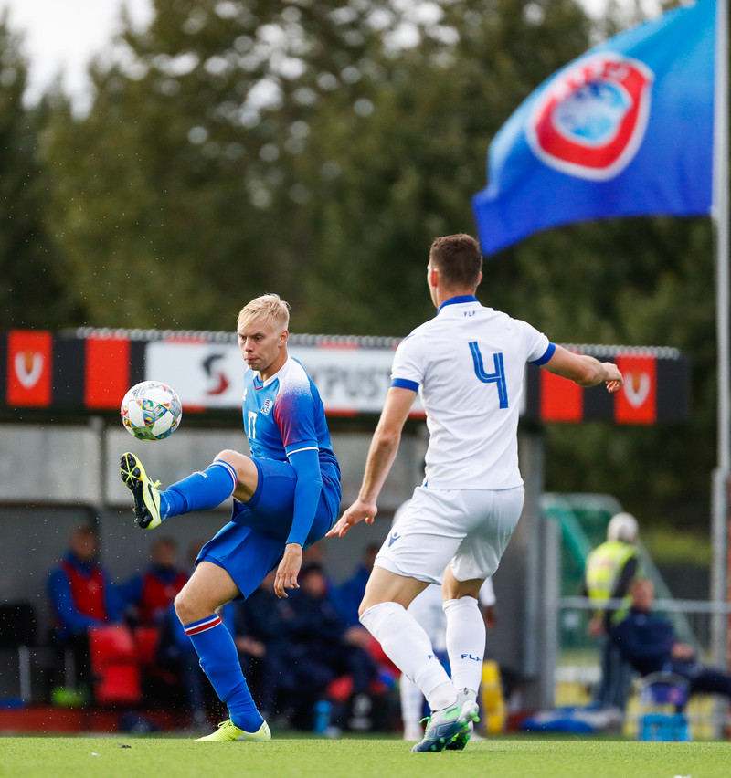 Myndaveisla frá sigri U21 á Lúxemborg í Víkinni
