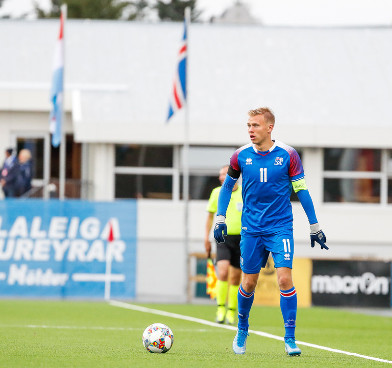 Myndaveisla frá sigri U21 á Lúxemborg í Víkinni