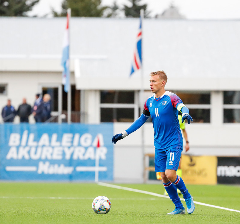 Myndaveisla frá sigri U21 á Lúxemborg í Víkinni