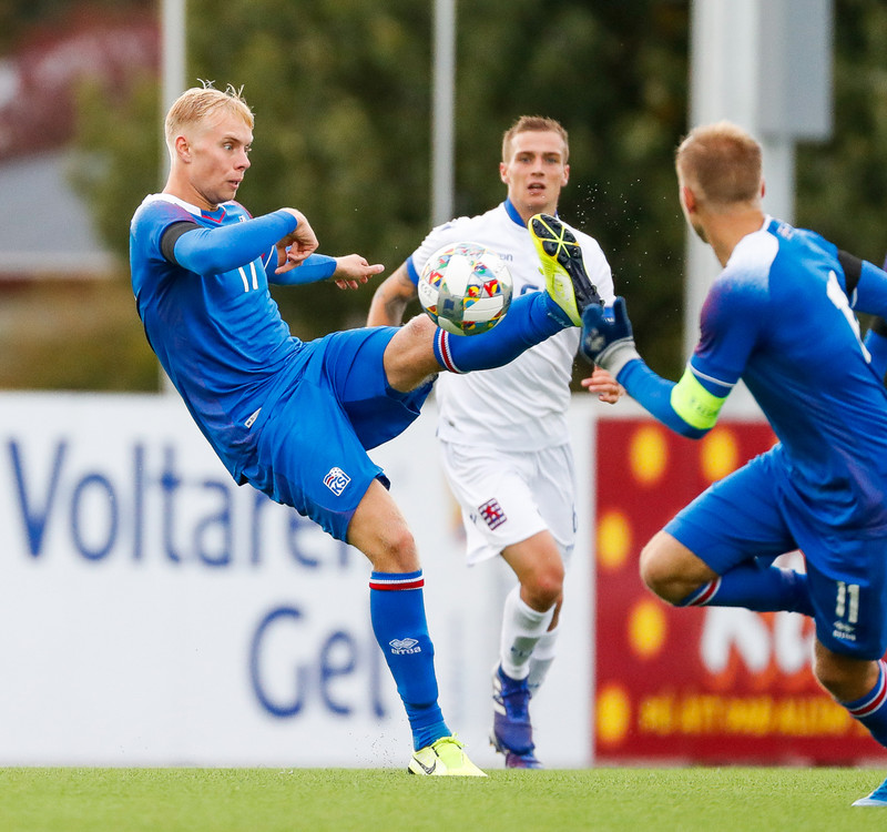 Myndaveisla frá sigri U21 á Lúxemborg í Víkinni