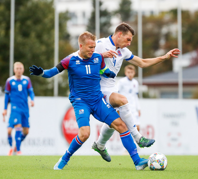 Myndaveisla frá sigri U21 á Lúxemborg í Víkinni