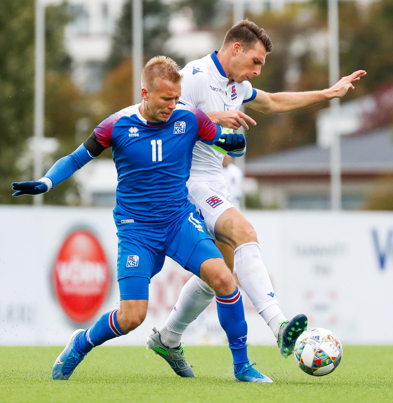 Myndaveisla frá sigri U21 á Lúxemborg í Víkinni