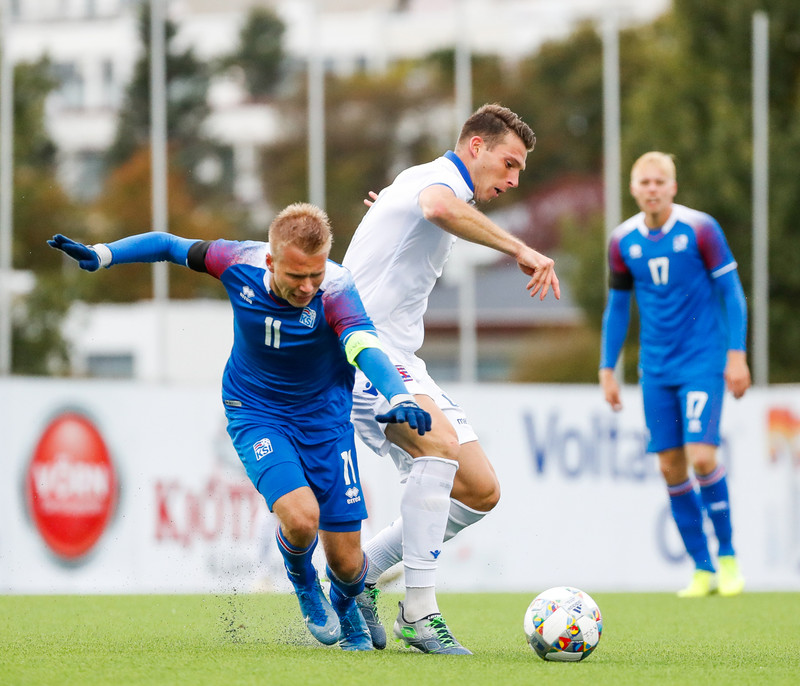 Myndaveisla frá sigri U21 á Lúxemborg í Víkinni