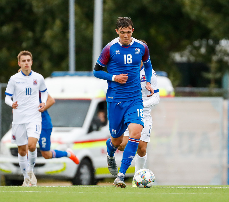 Myndaveisla frá sigri U21 á Lúxemborg í Víkinni