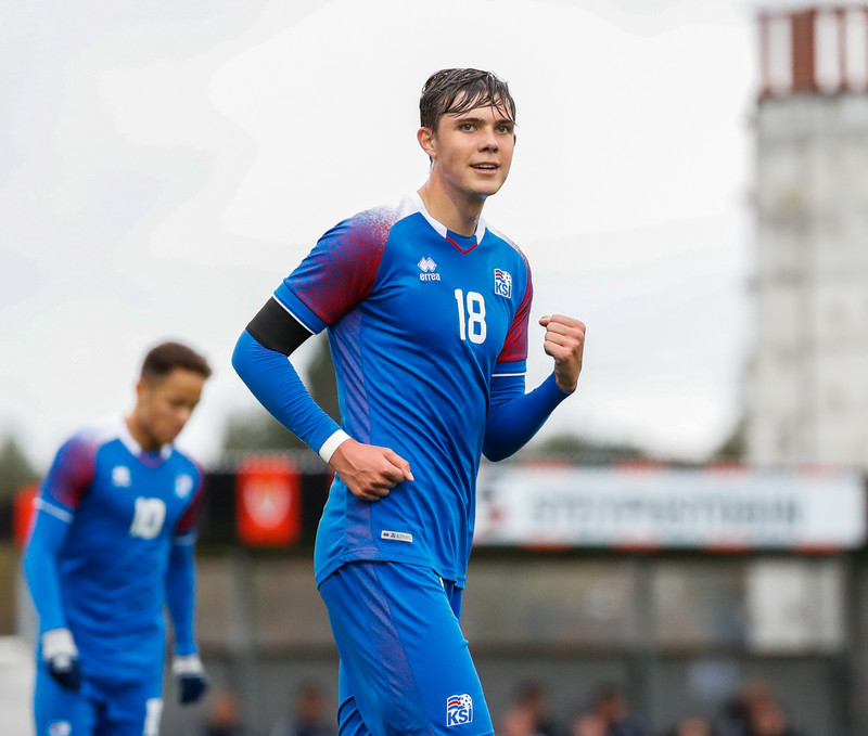 Myndaveisla frá sigri U21 á Lúxemborg í Víkinni