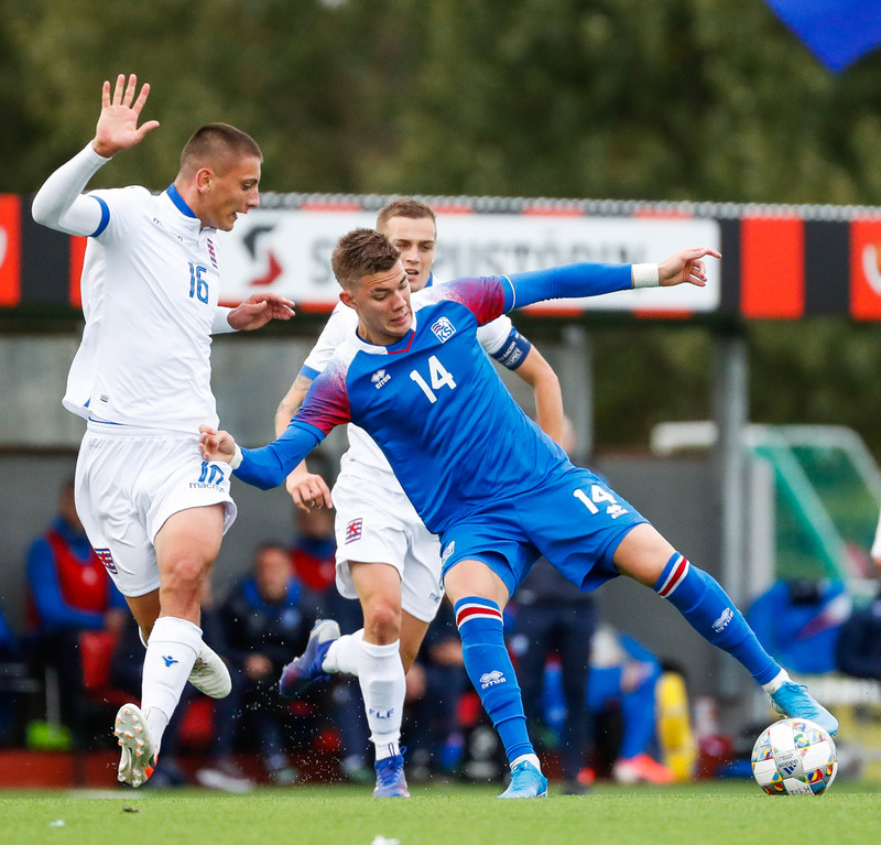 Myndaveisla frá sigri U21 á Lúxemborg í Víkinni