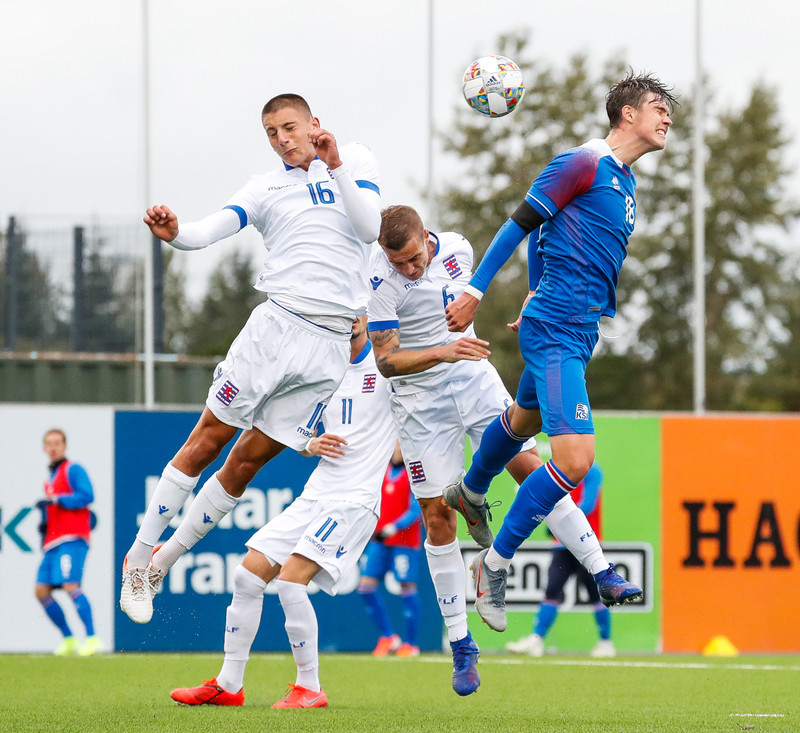 Myndaveisla frá sigri U21 á Lúxemborg í Víkinni