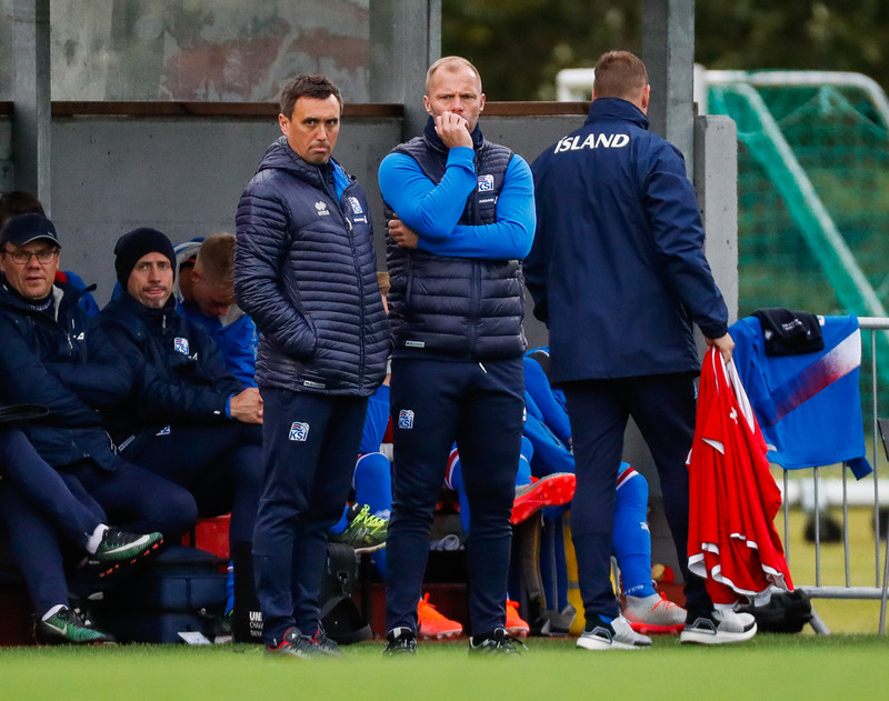 Myndaveisla frá sigri U21 á Lúxemborg í Víkinni