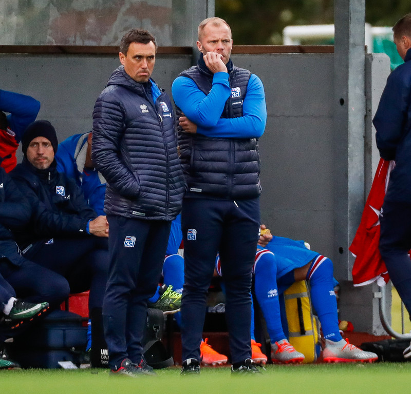 Myndaveisla frá sigri U21 á Lúxemborg í Víkinni
