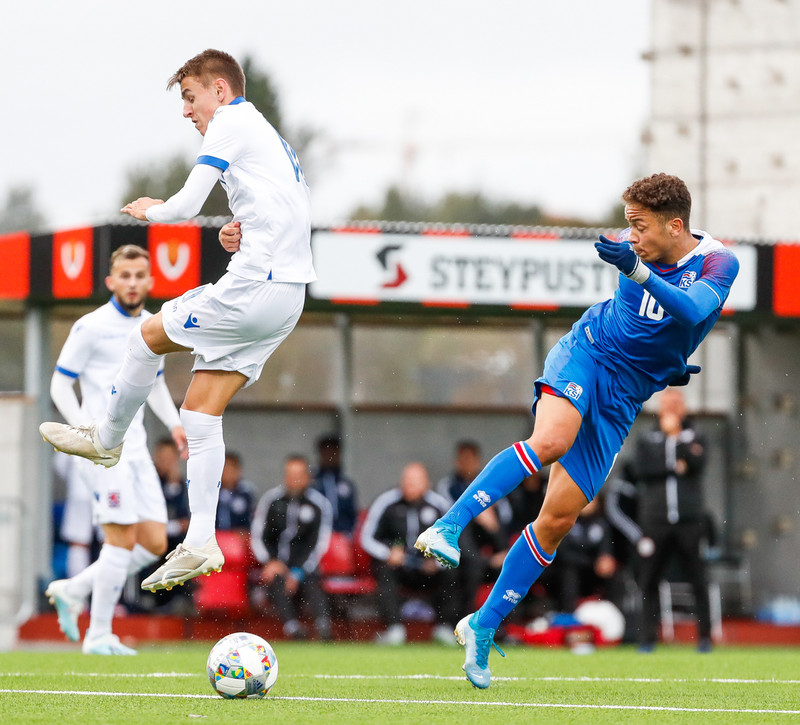 Myndaveisla frá sigri U21 á Lúxemborg í Víkinni