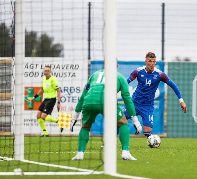 Myndaveisla frá sigri U21 á Lúxemborg í Víkinni
