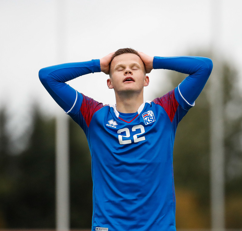 Myndaveisla frá sigri U21 á Lúxemborg í Víkinni