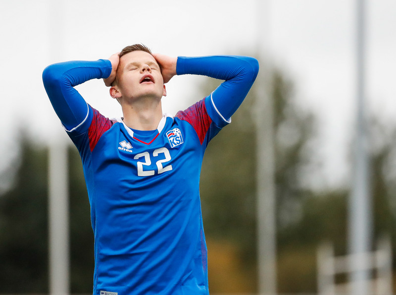 Myndaveisla frá sigri U21 á Lúxemborg í Víkinni