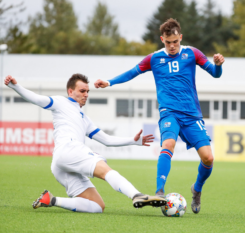 Myndaveisla frá sigri U21 á Lúxemborg í Víkinni