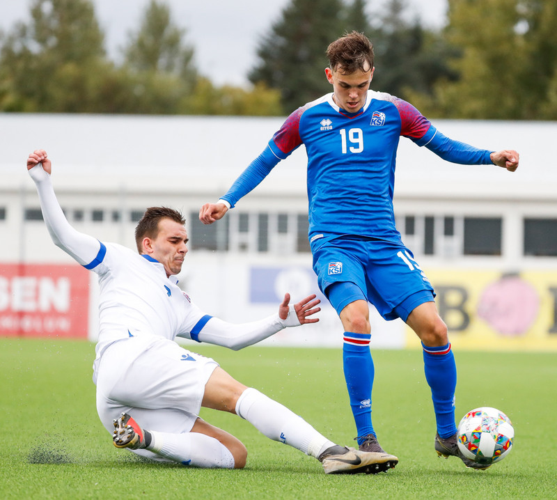 Myndaveisla frá sigri U21 á Lúxemborg í Víkinni