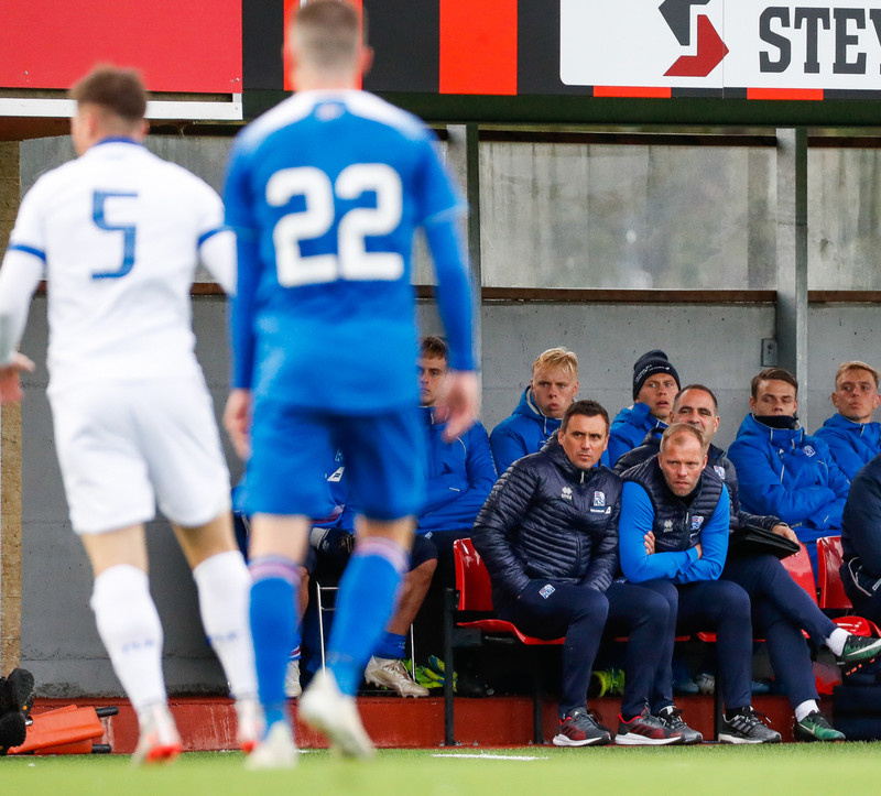 Myndaveisla frá sigri U21 á Lúxemborg í Víkinni