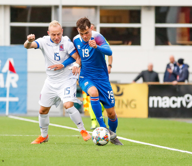 Myndaveisla frá sigri U21 á Lúxemborg í Víkinni