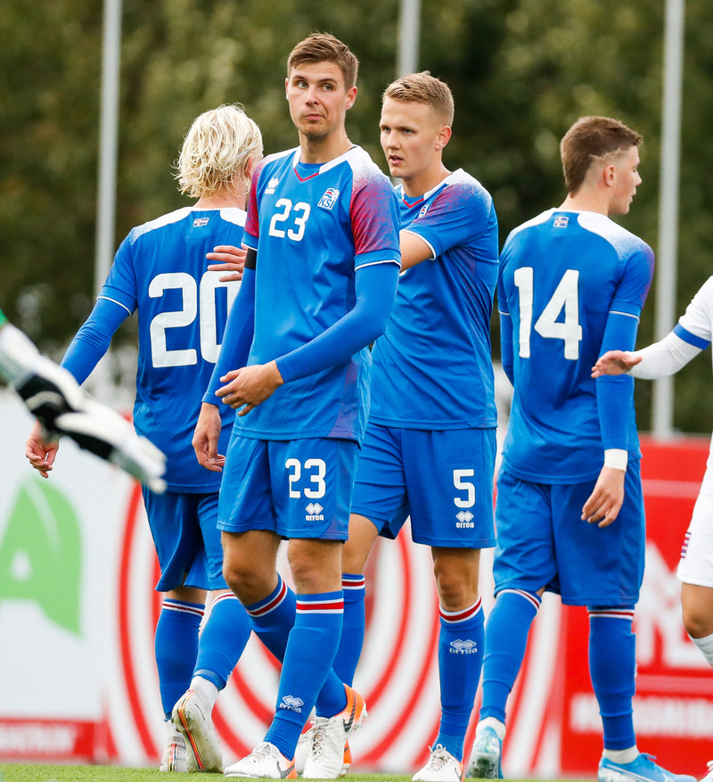 Myndaveisla frá sigri U21 á Lúxemborg í Víkinni