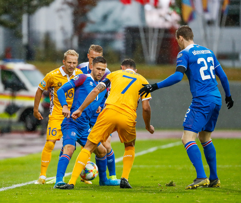 Myndaveisla frá sigri Íslands á Moldóvu í dag
