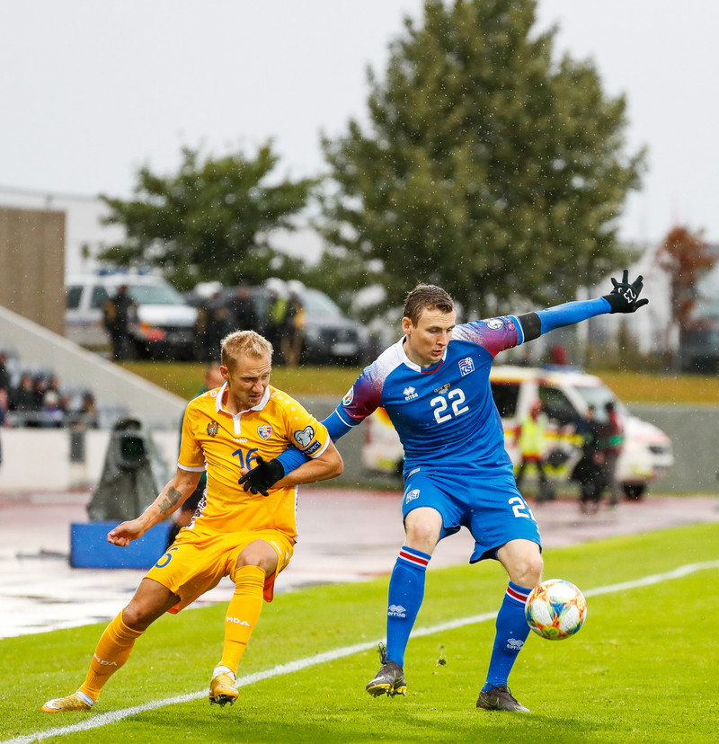 Myndaveisla frá sigri Íslands á Moldóvu í dag