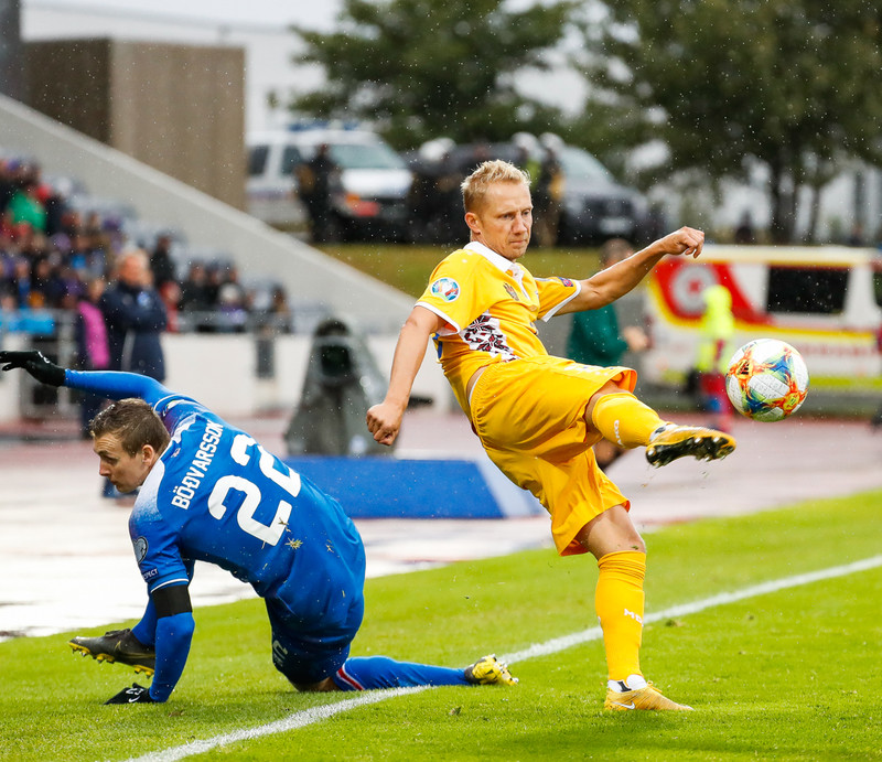 Myndaveisla frá sigri Íslands á Moldóvu í dag