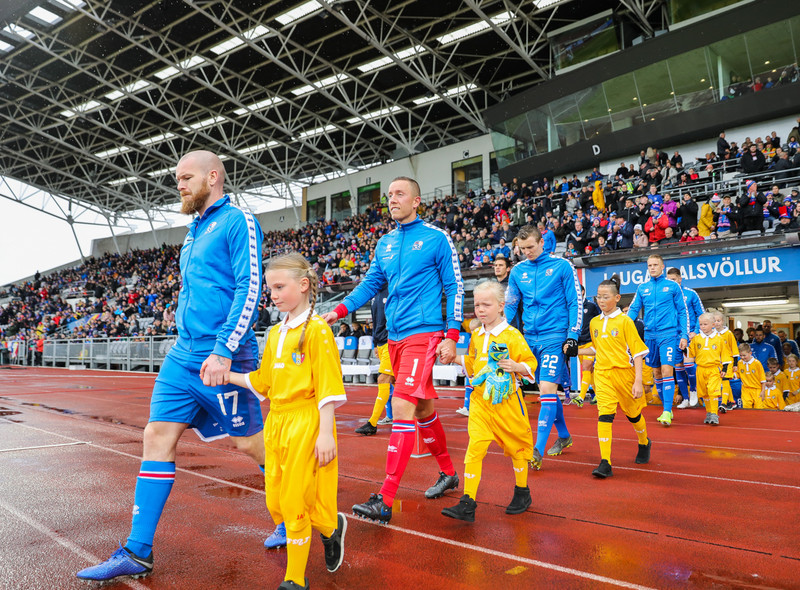 Myndaveisla frá sigri Íslands á Moldóvu í dag