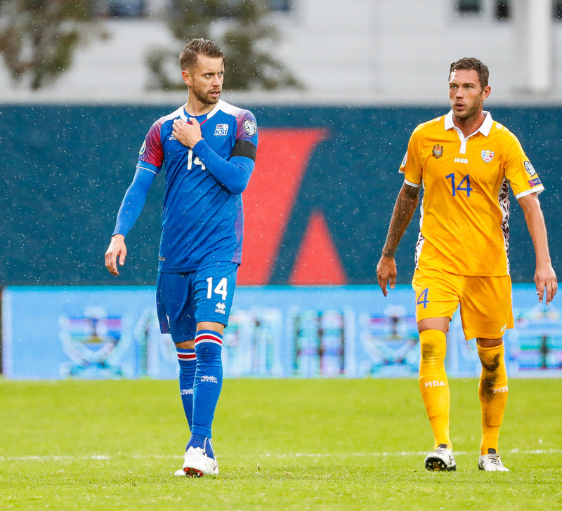 Myndaveisla frá sigri Íslands á Moldóvu í dag