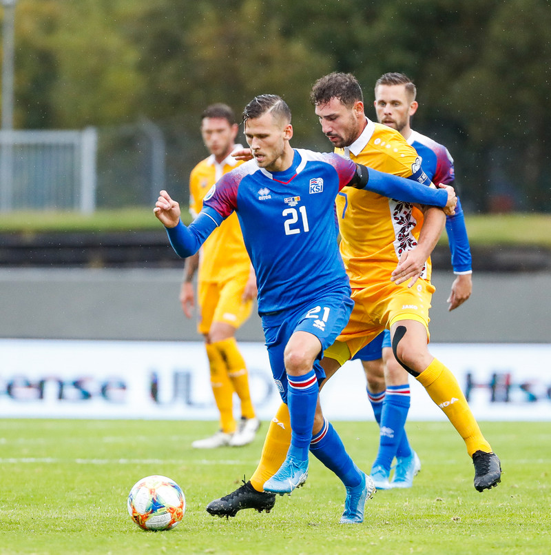 Myndaveisla frá sigri Íslands á Moldóvu í dag