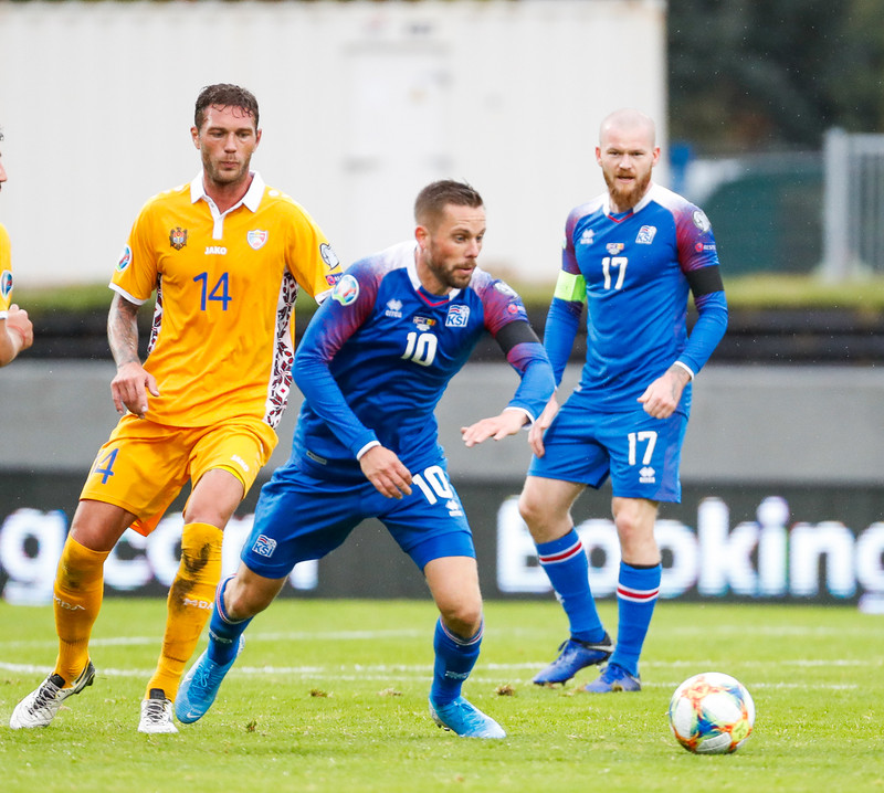 Myndaveisla frá sigri Íslands á Moldóvu í dag