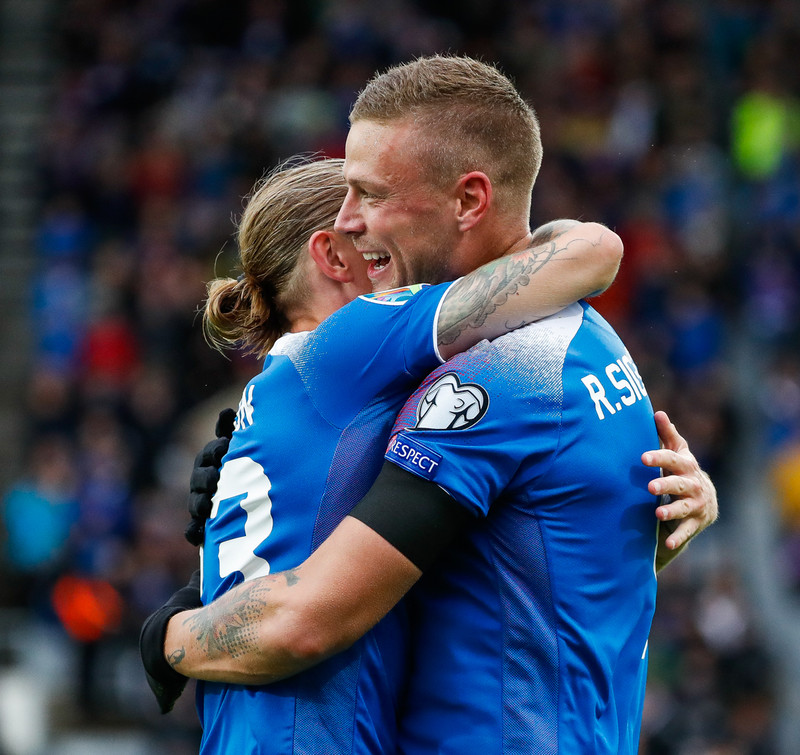 Myndaveisla frá sigri Íslands á Moldóvu í dag