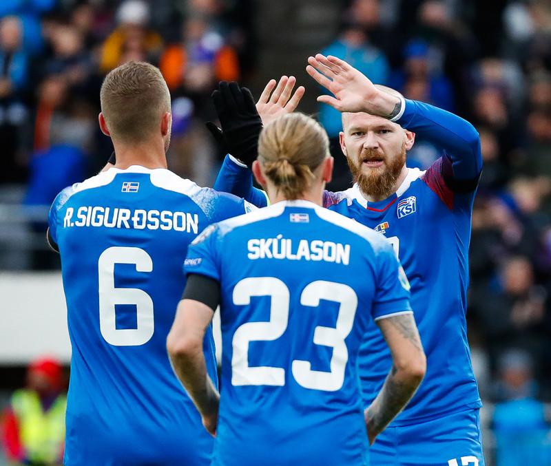 Myndaveisla frá sigri Íslands á Moldóvu í dag