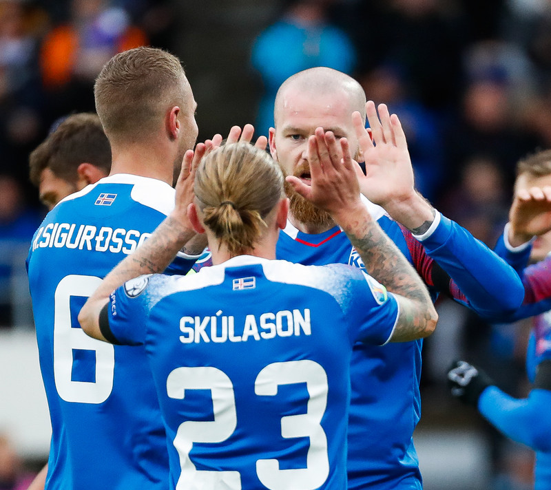 Myndaveisla frá sigri Íslands á Moldóvu í dag