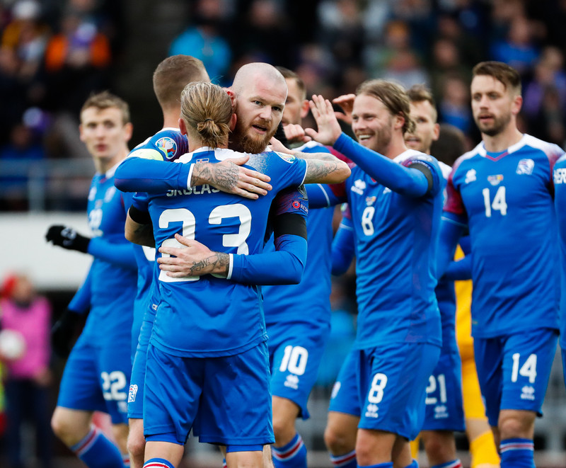 Myndaveisla frá sigri Íslands á Moldóvu í dag