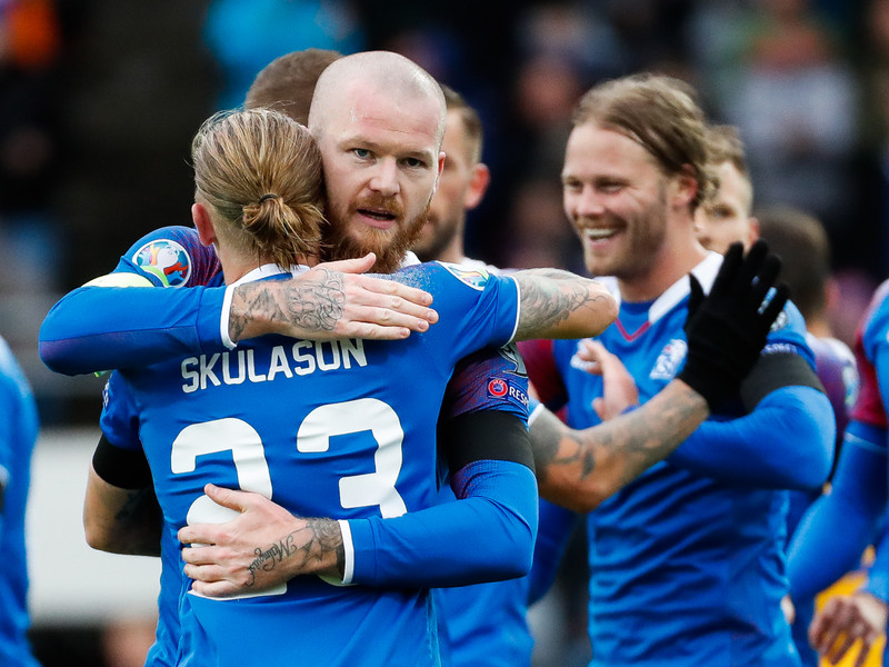 Myndaveisla frá sigri Íslands á Moldóvu í dag