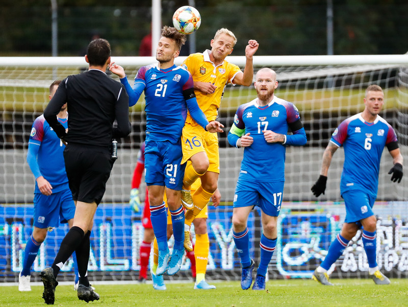 Myndaveisla frá sigri Íslands á Moldóvu í dag
