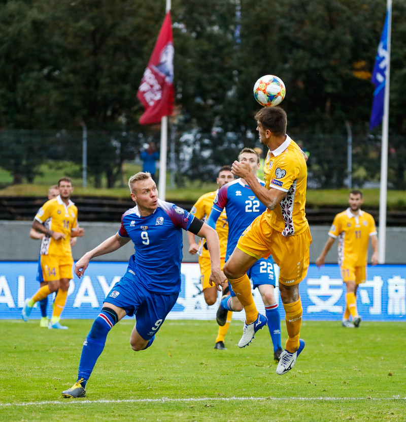 Myndaveisla frá sigri Íslands á Moldóvu í dag